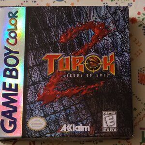 Authentic Turok 2 Seeds of Evil Game Boy Color BOX ONLY 1998 GBC Gameboy Acclaim